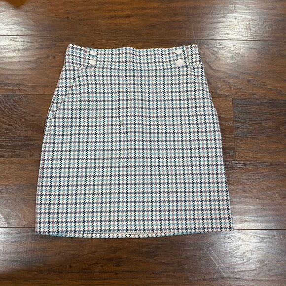 Veronica Beard Arezzo houndstooth lined skirt - Picture 10 of 10